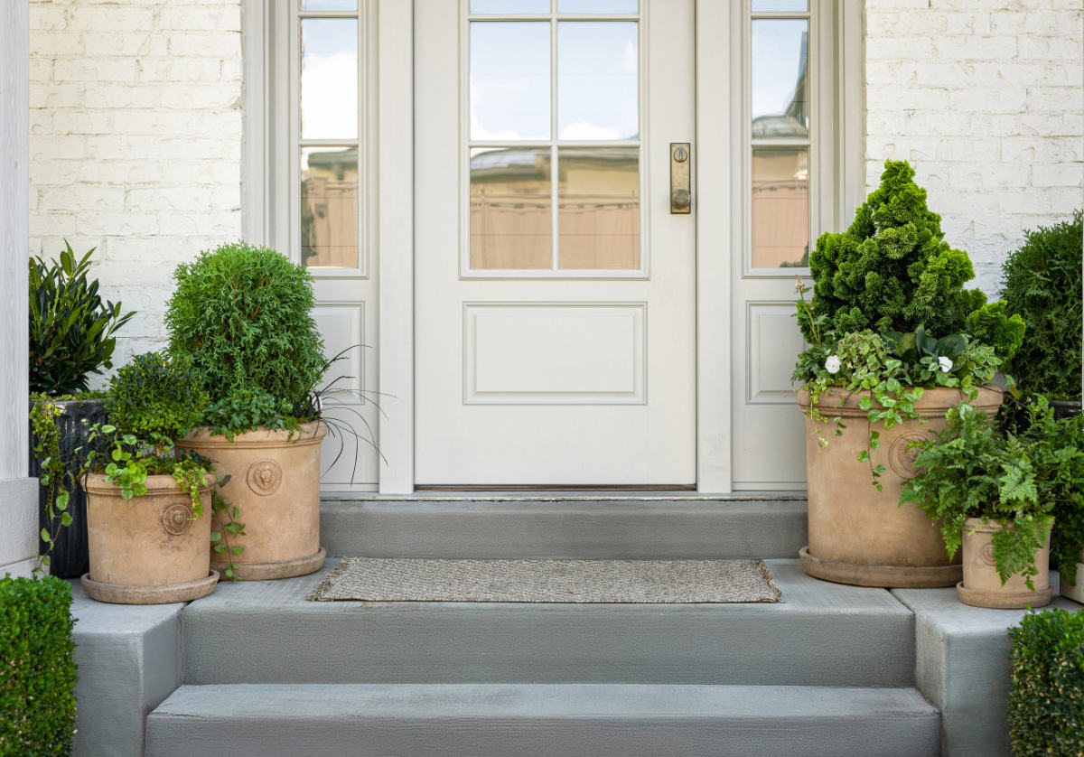 TERRACOTTA LION PLANTERS