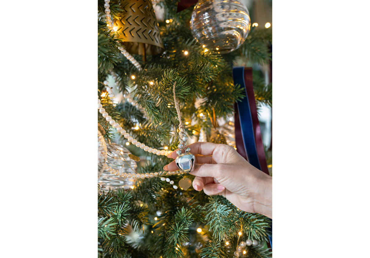 SILVER JINGLE BELL ORNAMENT | 3"