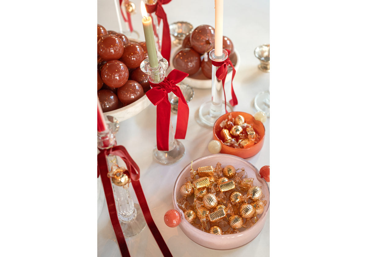 GLASS CANDY ORNAMENT