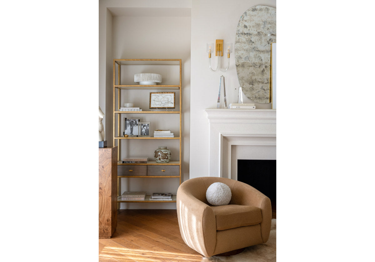 COCOON SWIVEL CHAIR | Alpaca Wool Blend in Camel