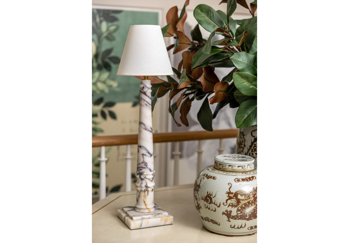 PHOEBE BUFFET LAMP | Calacatta Viola