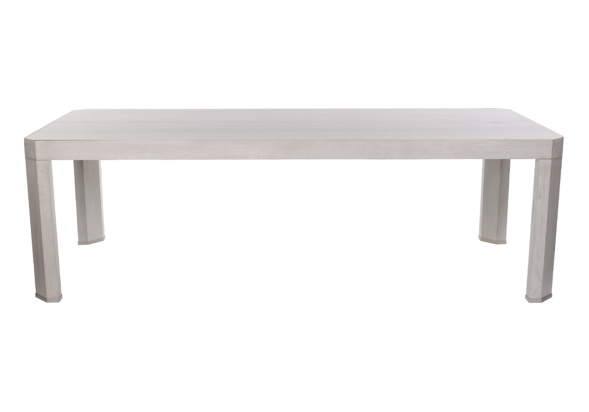 photo of arthur dining table with white backdrop.