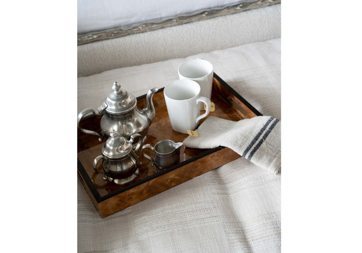 BURLED WOOD TRAY  Alice Lane Home Collection