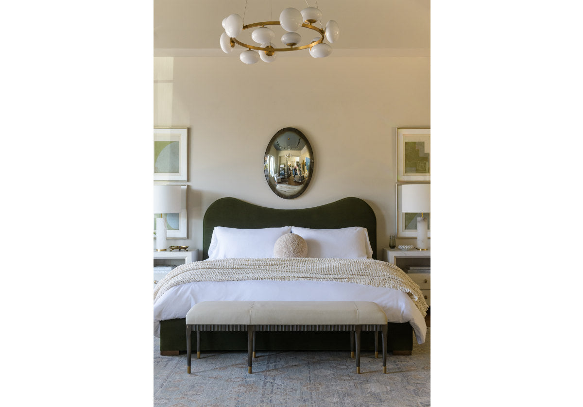 MARLO BED | Moss Velvet