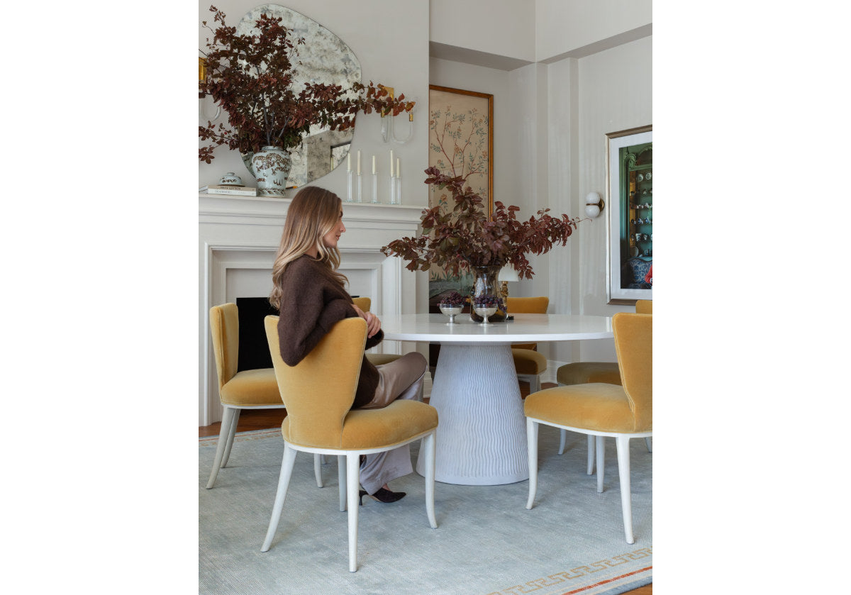 KELLY DINING CHAIR | Butterscotch Mohair