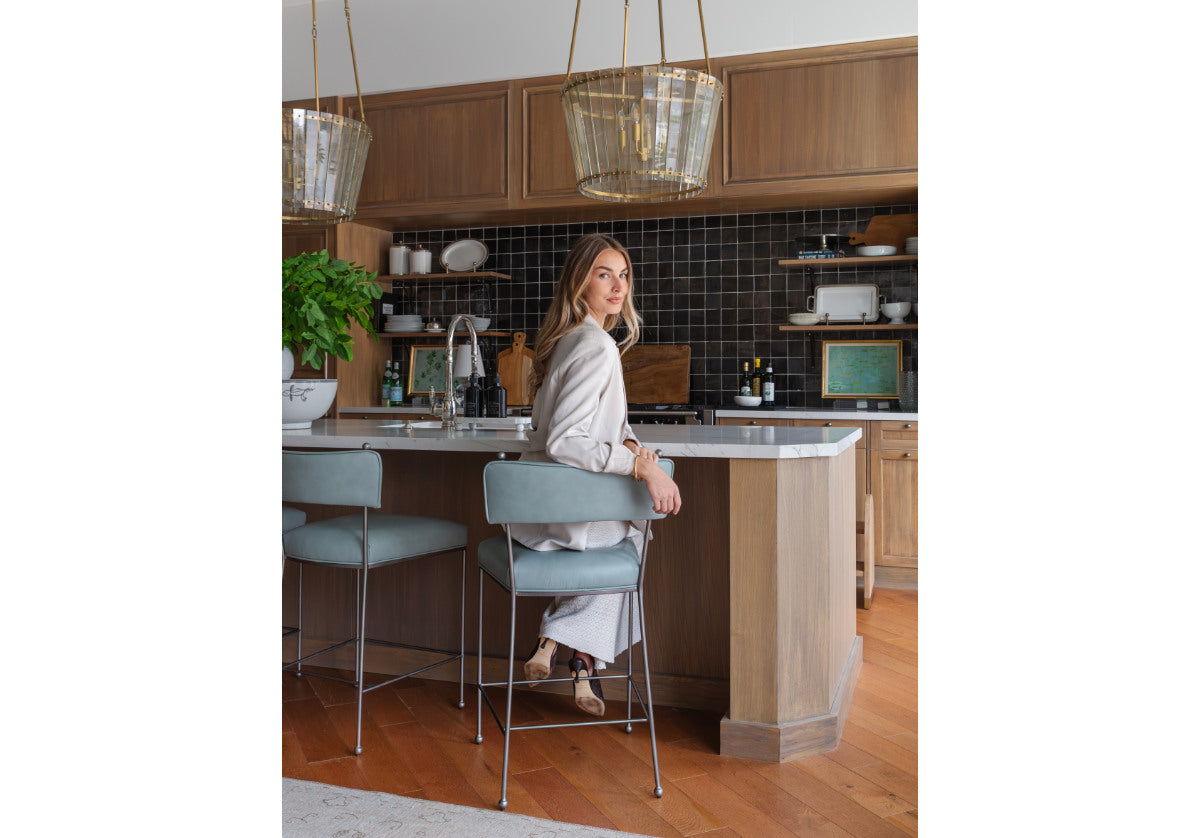 YVETTE COUNTER STOOL | Ocean Leather