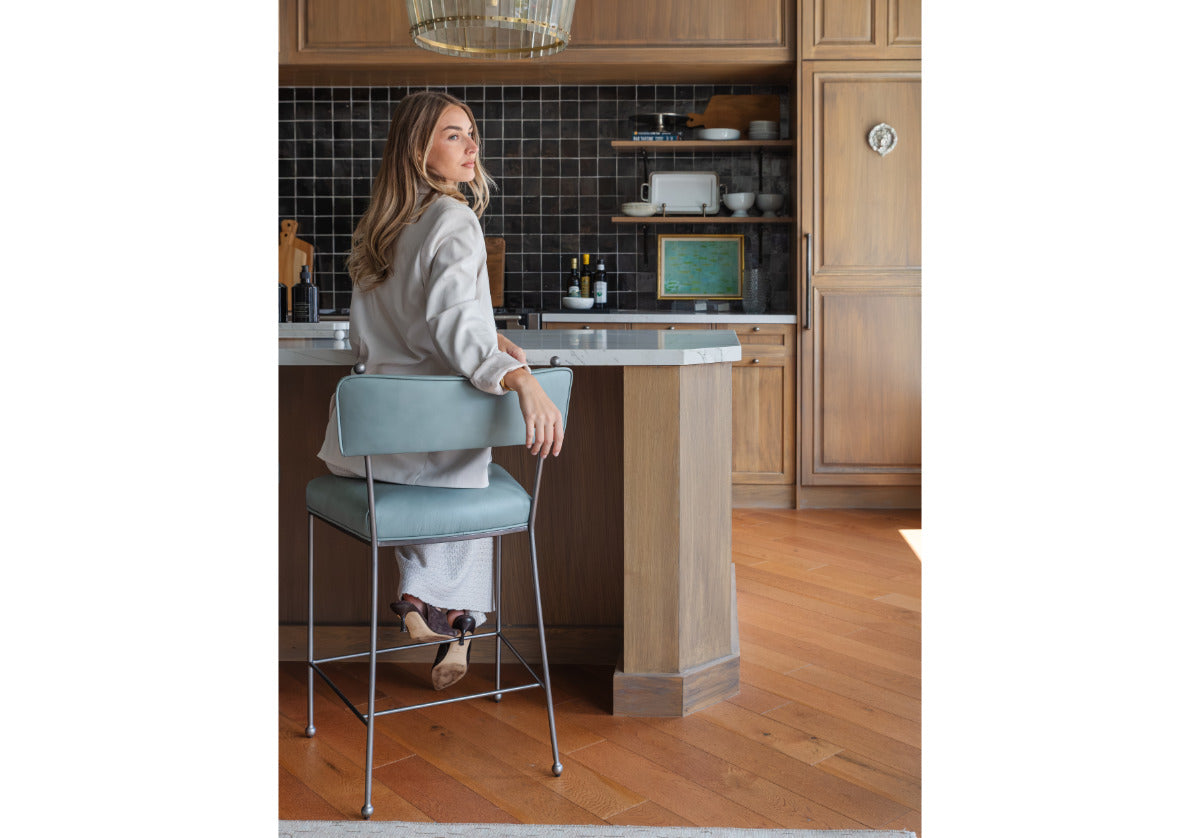YVETTE COUNTER STOOL | Ocean Leather