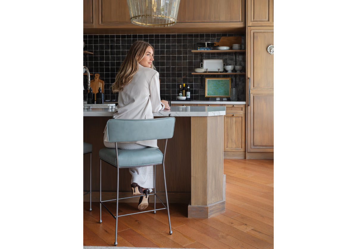 YVETTE COUNTER STOOL | Ocean Leather