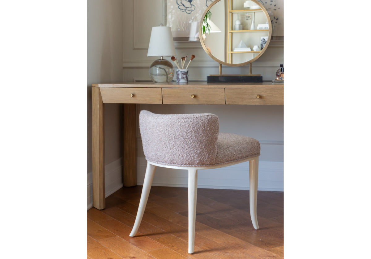 KELLY VANITY STOOL | Berber Linen