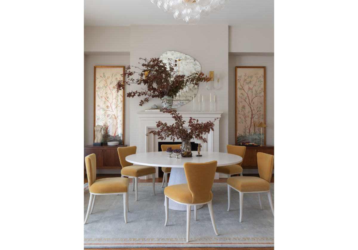 KELLY DINING CHAIR | Butterscotch Mohair