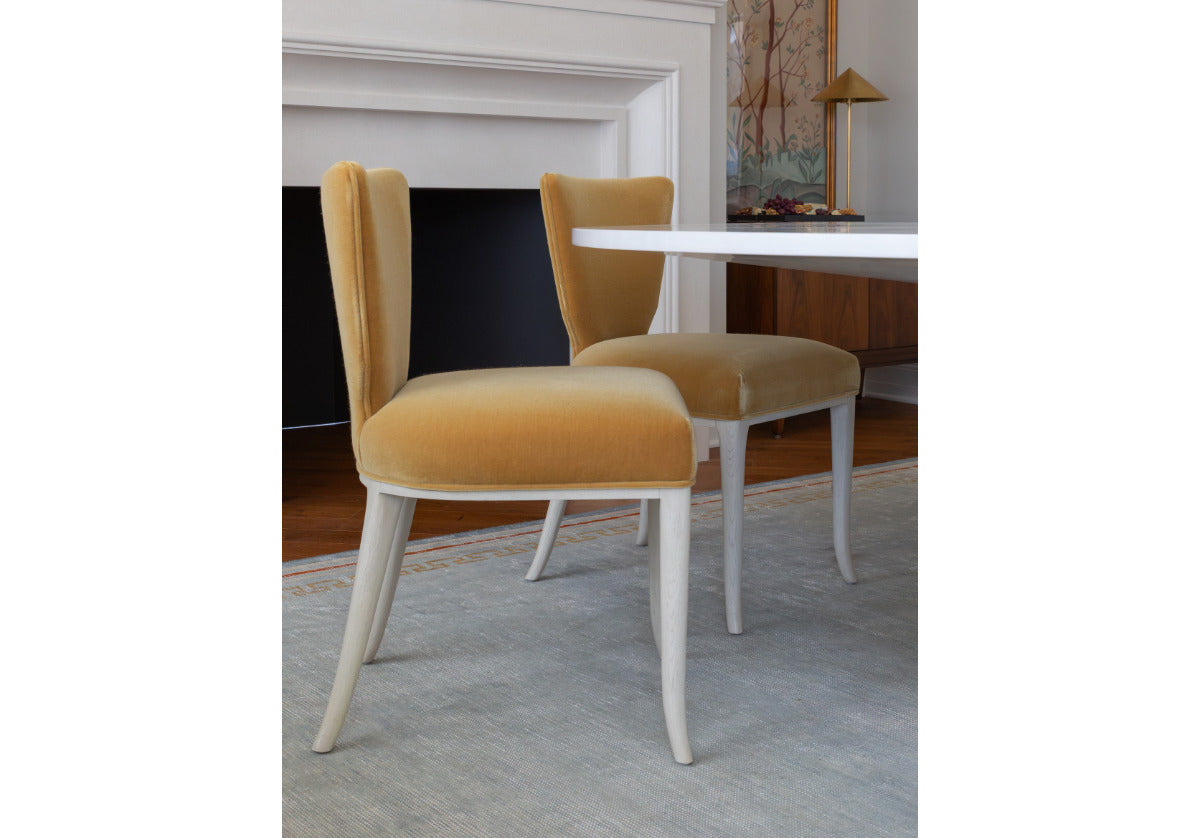 KELLY DINING CHAIR | Butterscotch Mohair