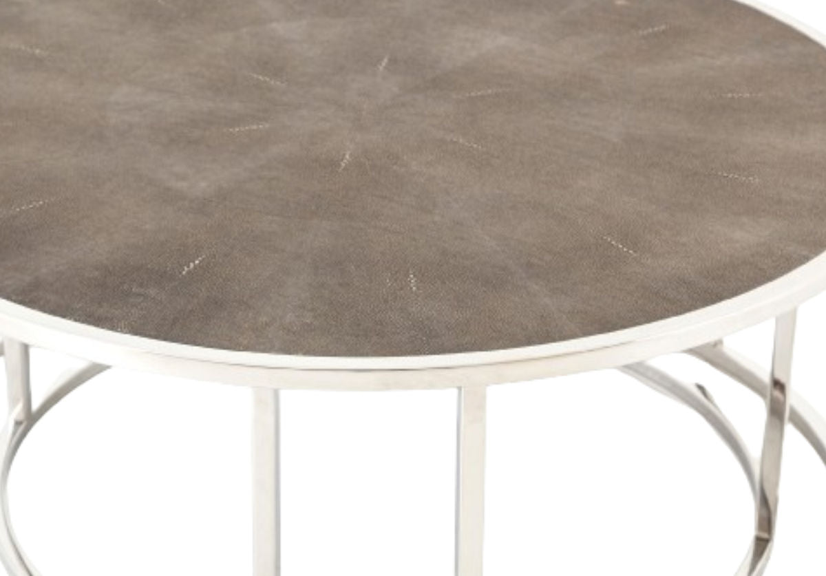 SHAGREEN NESTING COFFEE TABLES