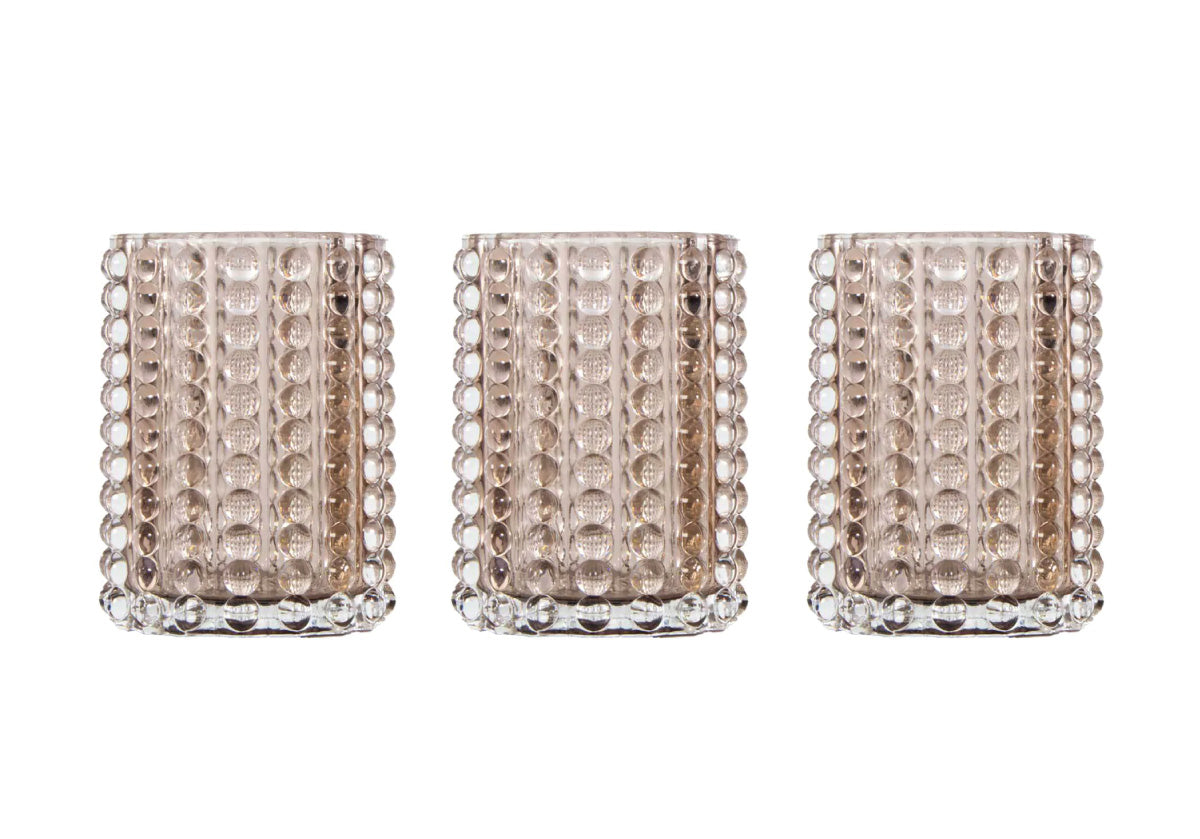 ZOE HOBNAIL VASE | Smoke