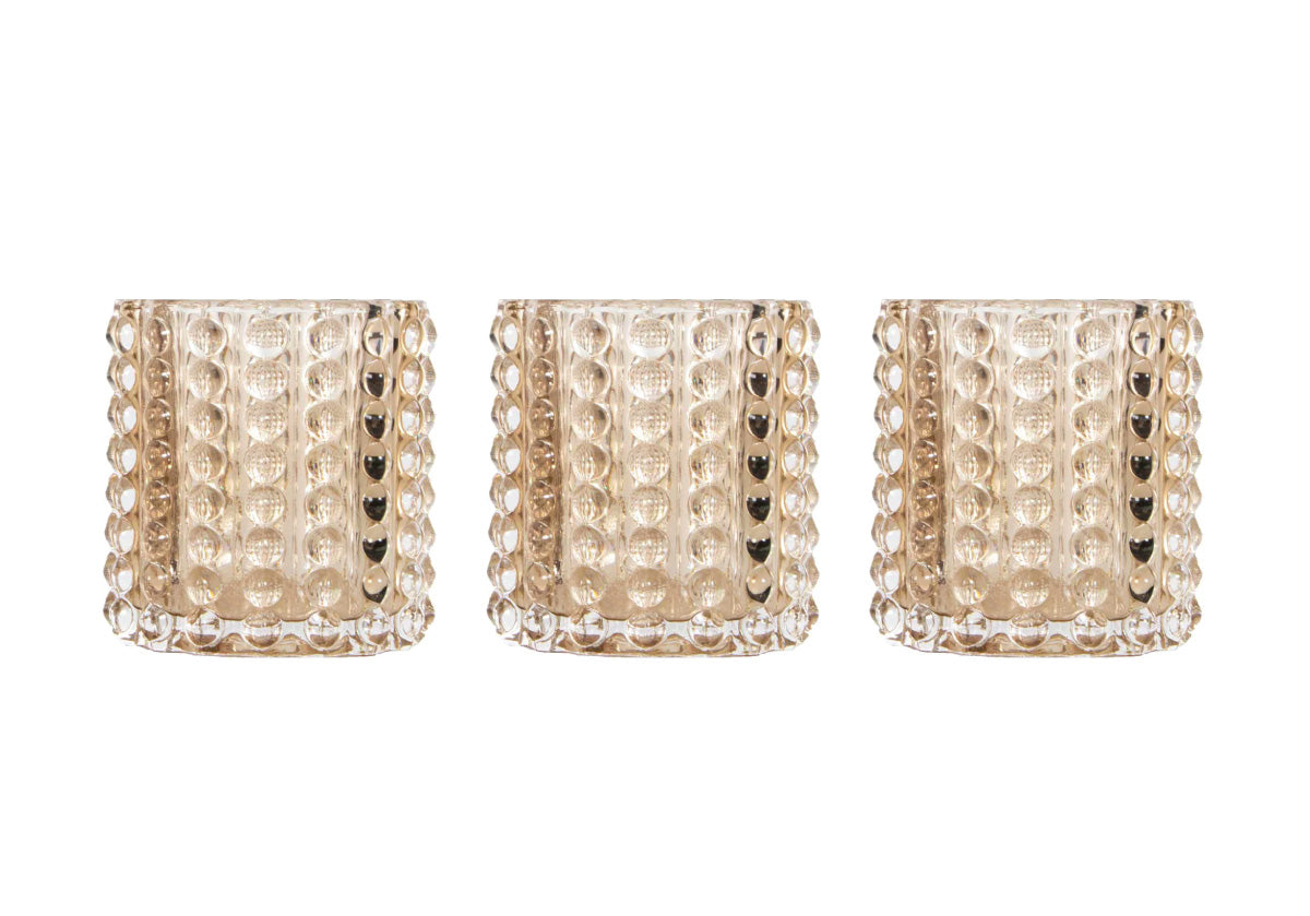 ZOE HOBNAIL VASE | Amber