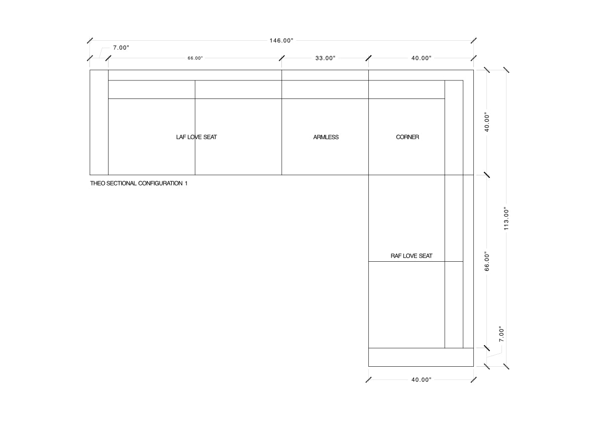 THEO SECTIONAL | Contessa Shadow