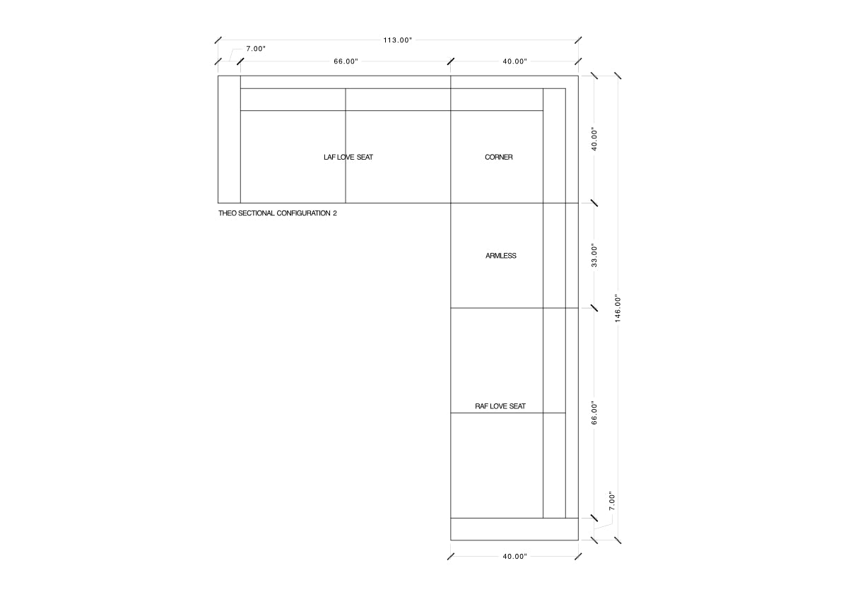 THEO SECTIONAL | Contessa Shadow