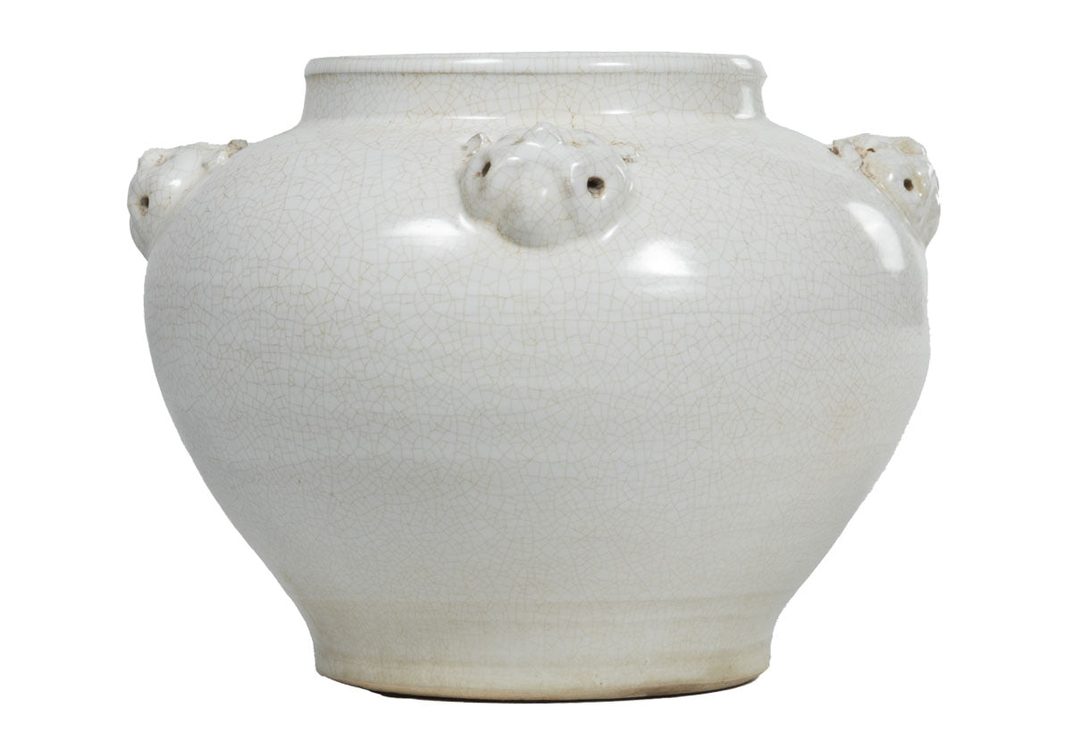 large, white jar named agnes. 