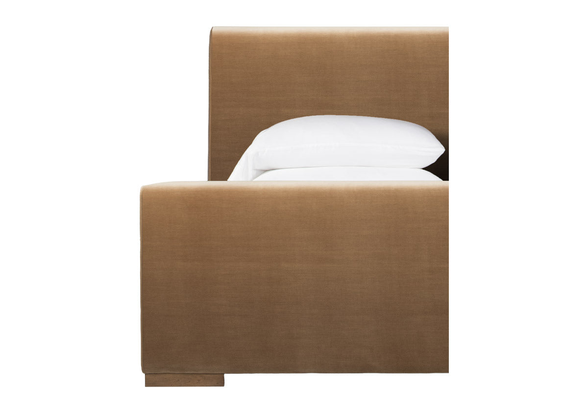 MONROE KING BED | Latte Velvet