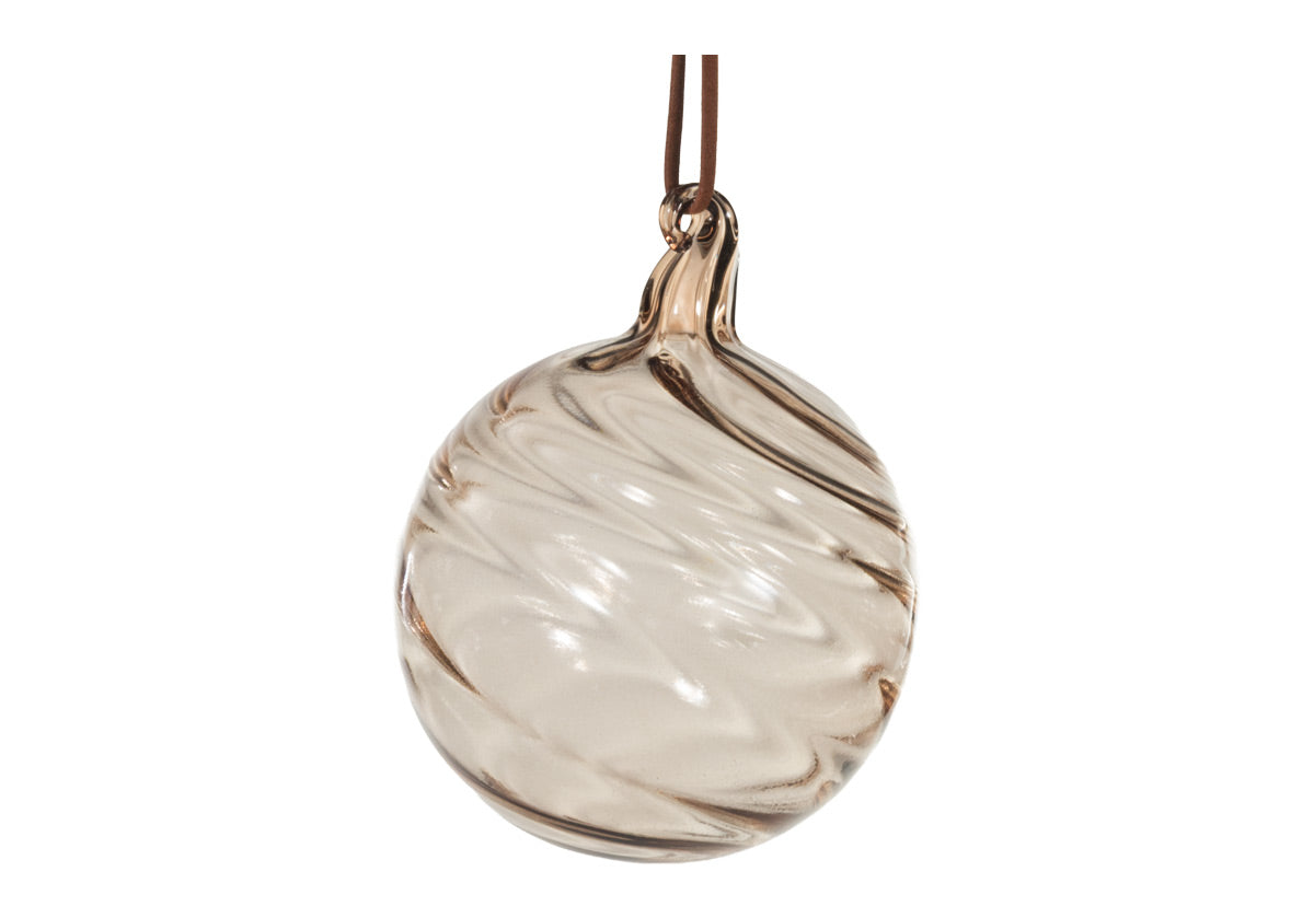 SMOKE SWIRL GLASS ORNAMENT
