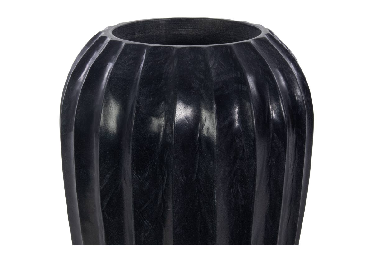 FLORA MARBLE VASE | Black