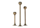 ORB BRASS CANDLESTICKS