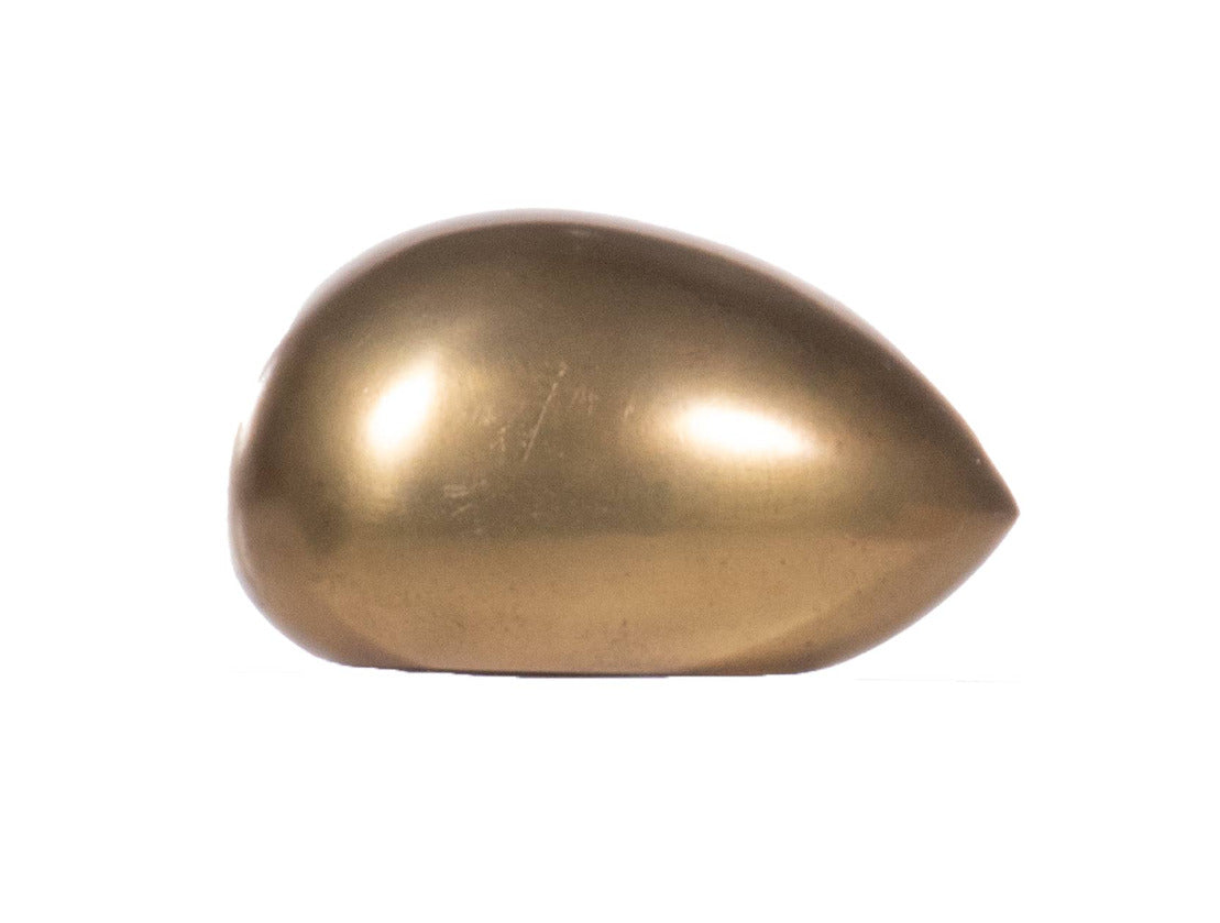 An eternal symbol of purity, hope, fertility, and the rare gift of luck and wealth, this solid brass egg is a beautiful addition. Give as a thoughtful gift or display on built-ins, coffee tables, or consoles for an interesting addition.