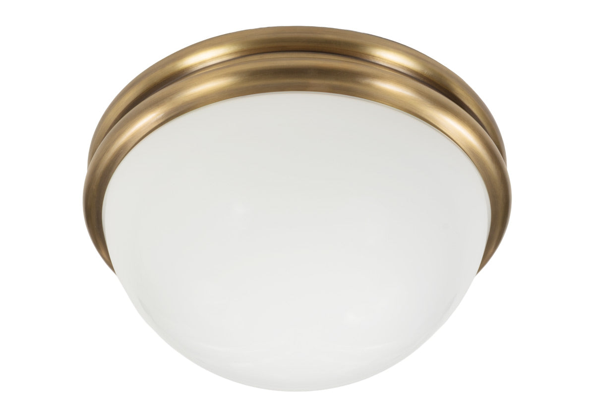 ALYS FLUSH MOUNT | Glass & Brass