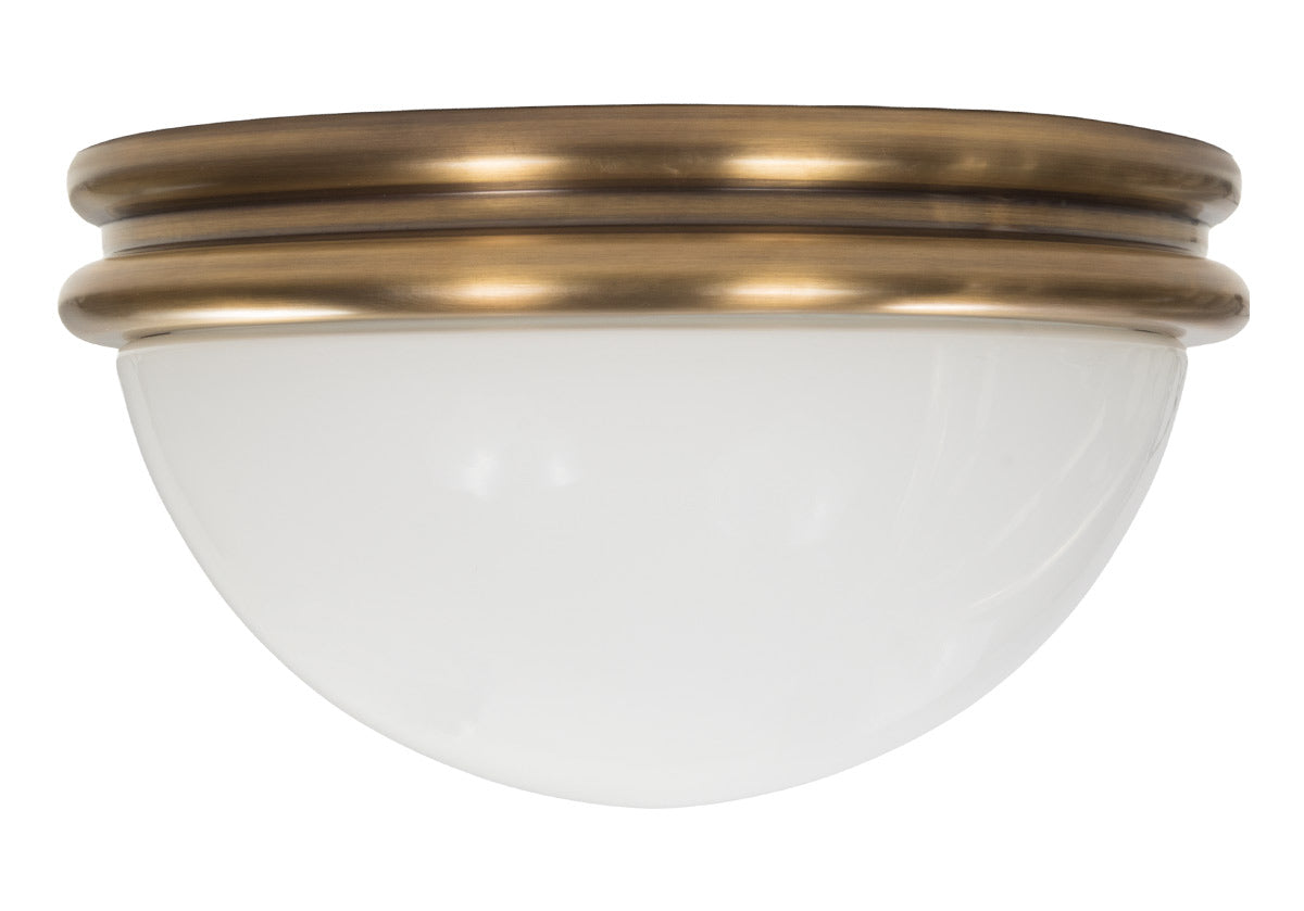 ALYS FLUSH MOUNT | Glass & Brass