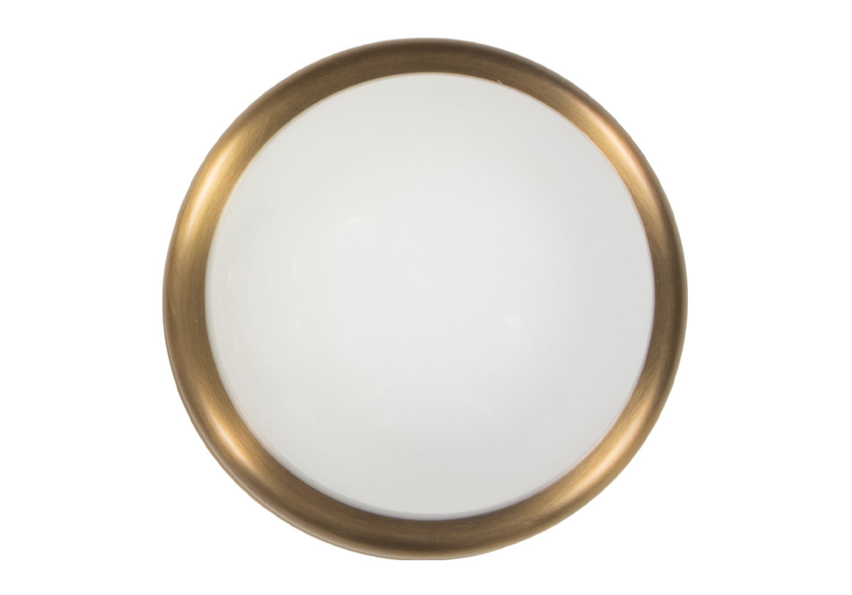 ALYS FLUSH MOUNT | Glass & Brass