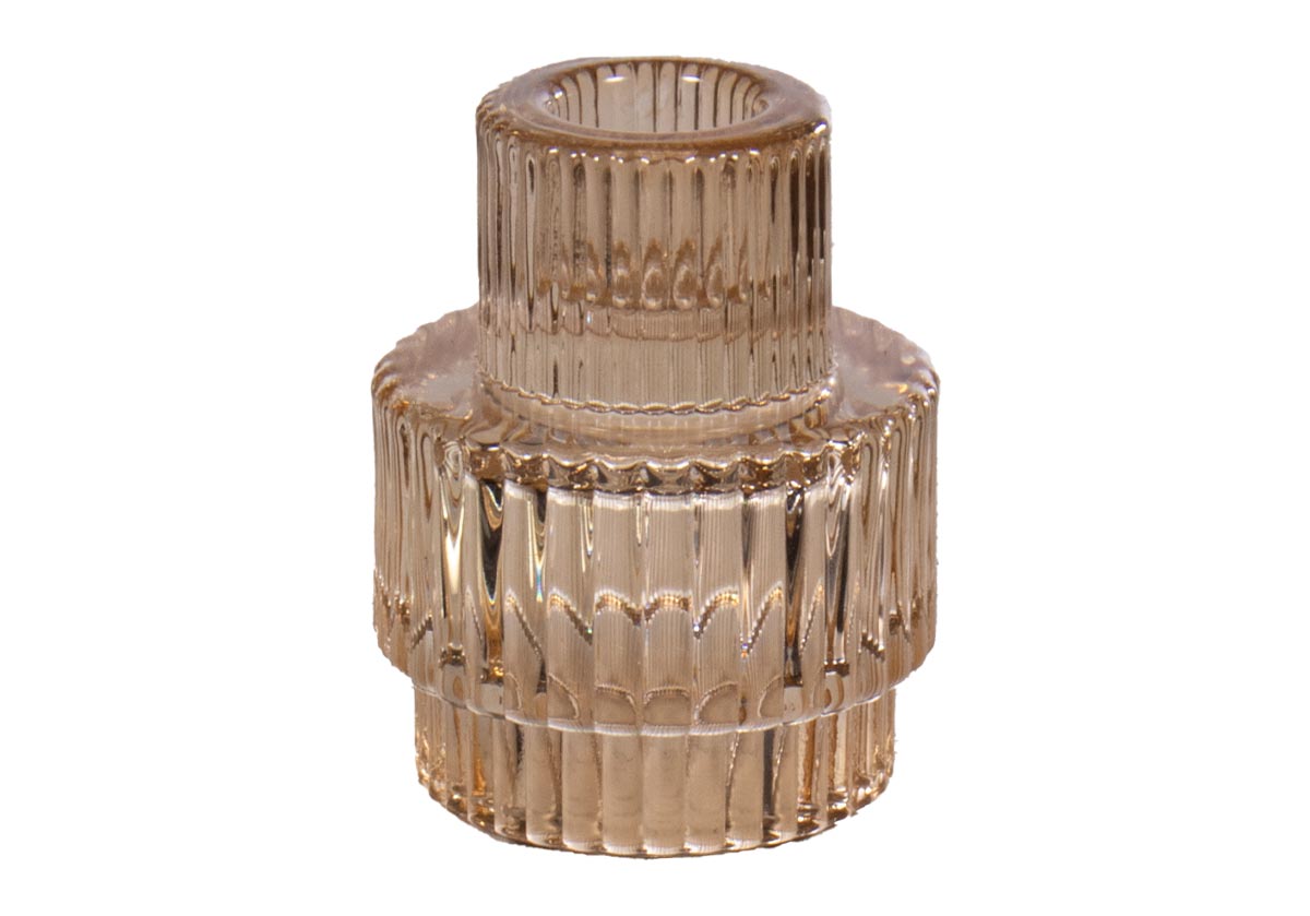 VINTAGE RIBBED CANDLE HOLDER