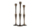 FIGURE BRASS CANDLESTICK