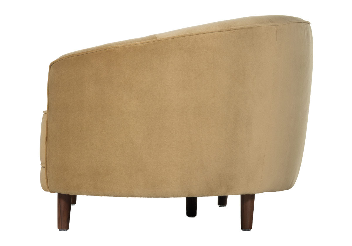 COLETTE CURVED SOFA | Camel Velvet