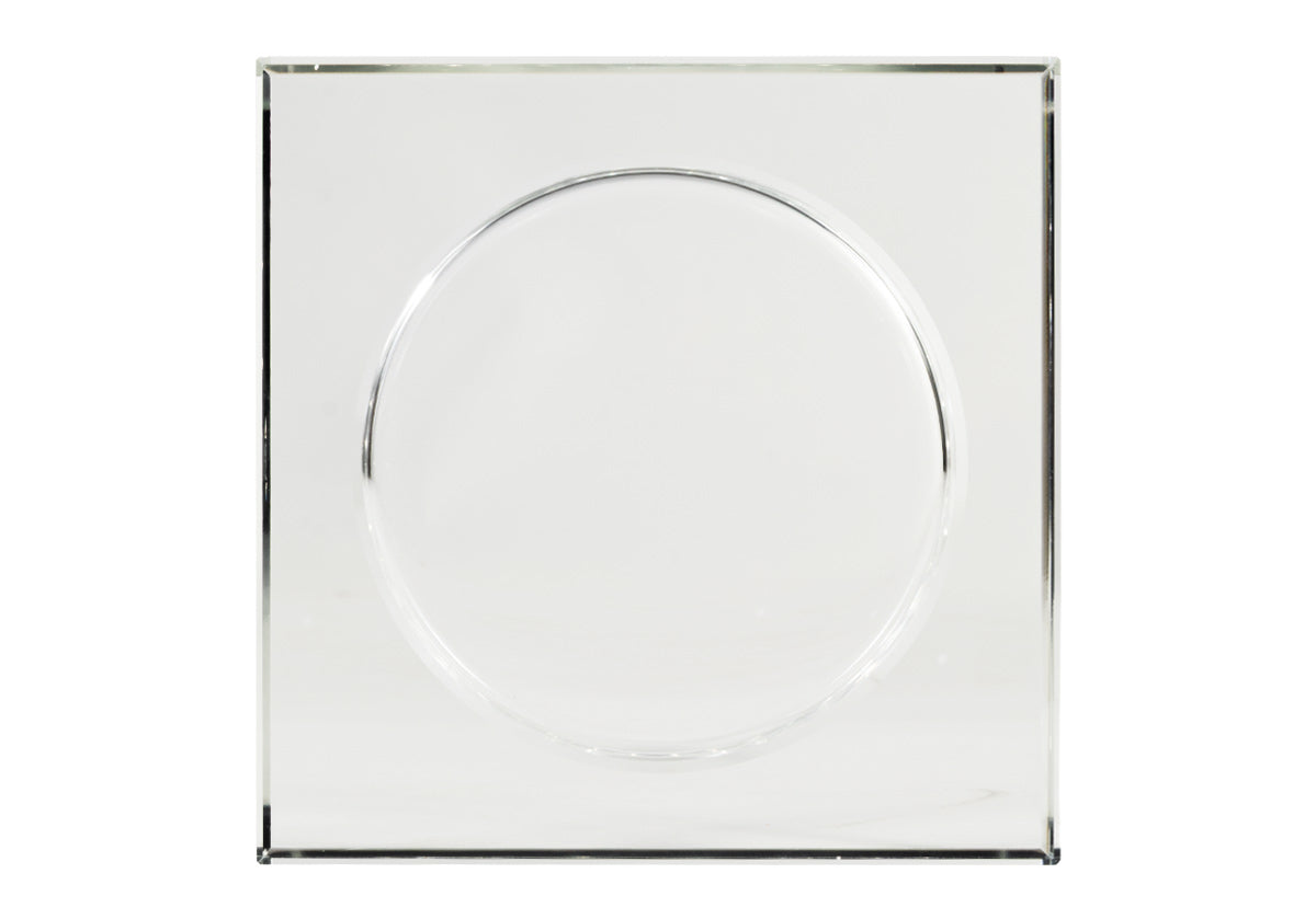 CRYSTAL CANDLE DISH