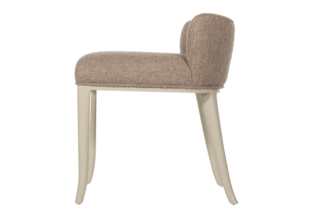 KELLY VANITY STOOL | Berber Linen