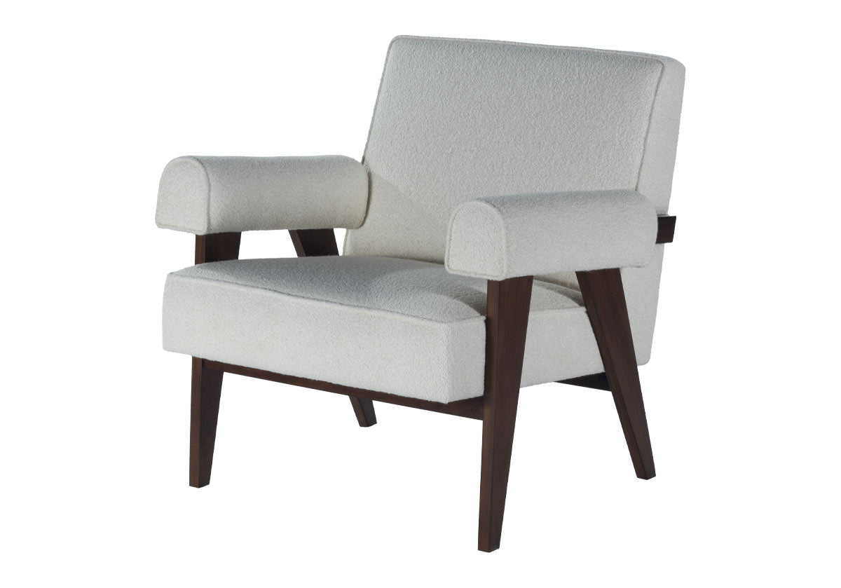 JUDE LOUNGE CHAIR | Oatmeal Boucle