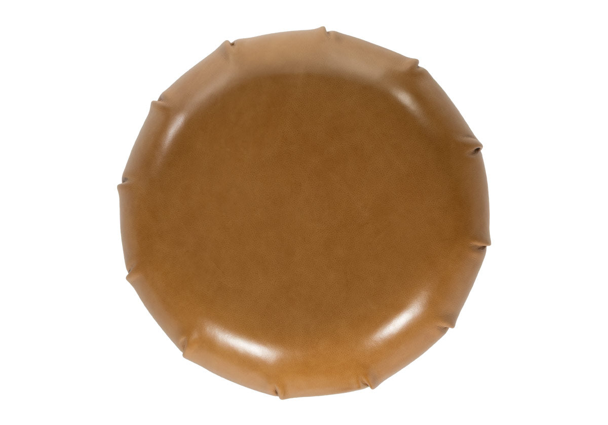 MUSHROOM OTTOMAN | Toffee Leather