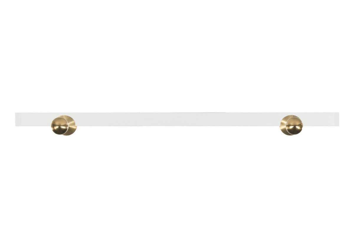 LUCIE LUCITE WALL-MOUNTED SHELF