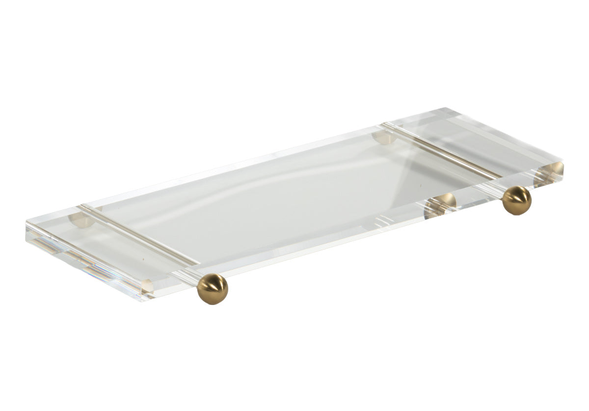 LUCIE LUCITE WALL-MOUNTED SHELF