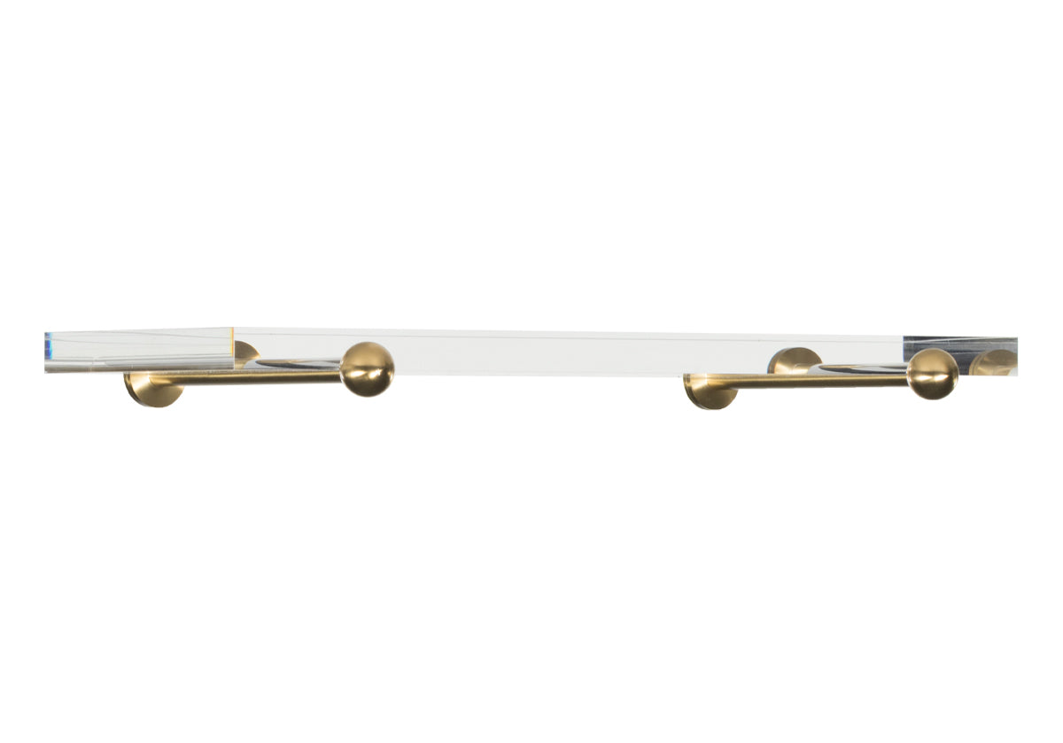 LUCIE LUCITE WALL-MOUNTED SHELF