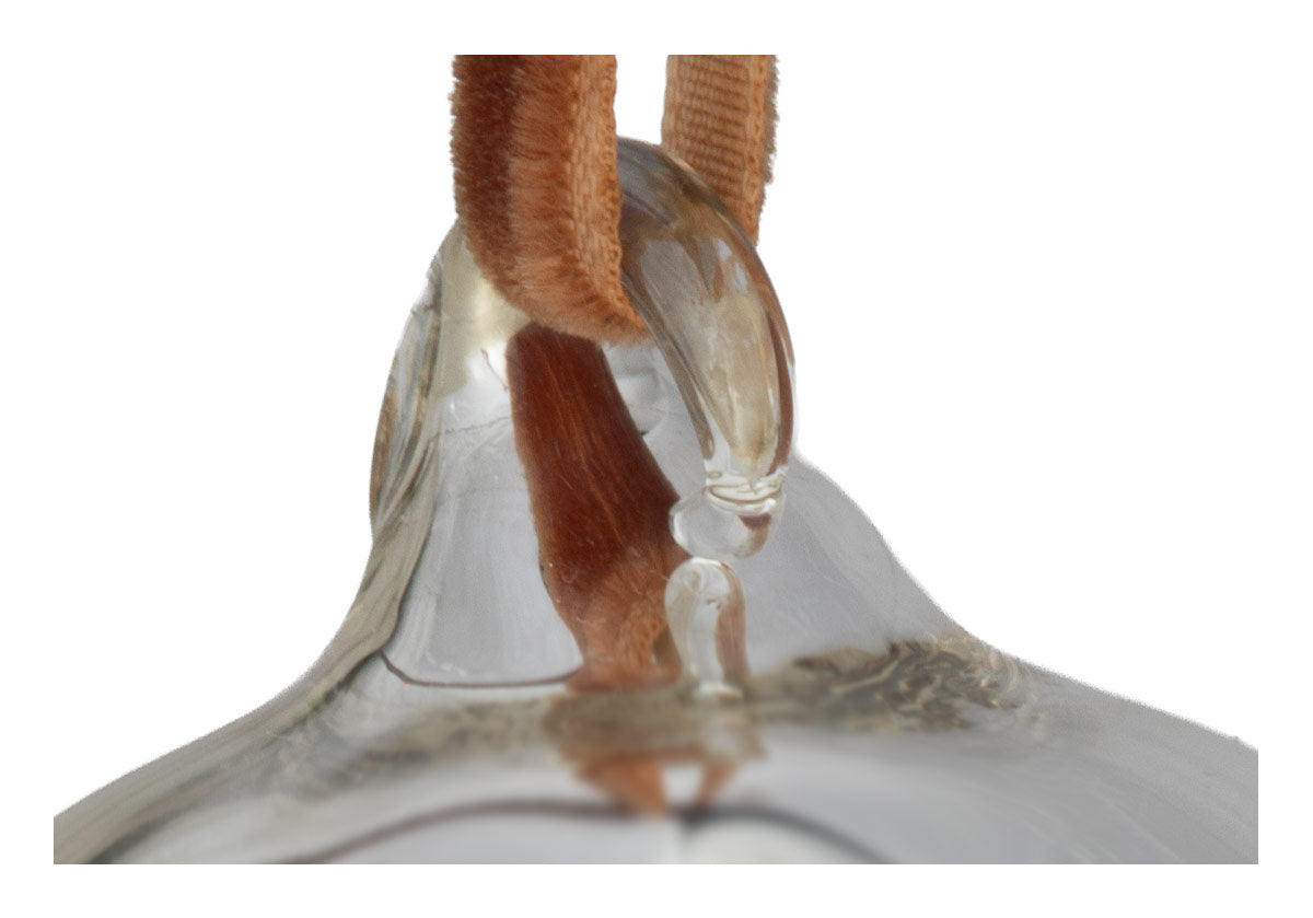 SILVER EGG GLASS ORNAMENT | 4"