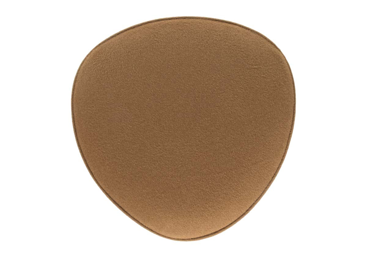 STEVIE OTTOMAN | Mohair Wool Blend in Camel
