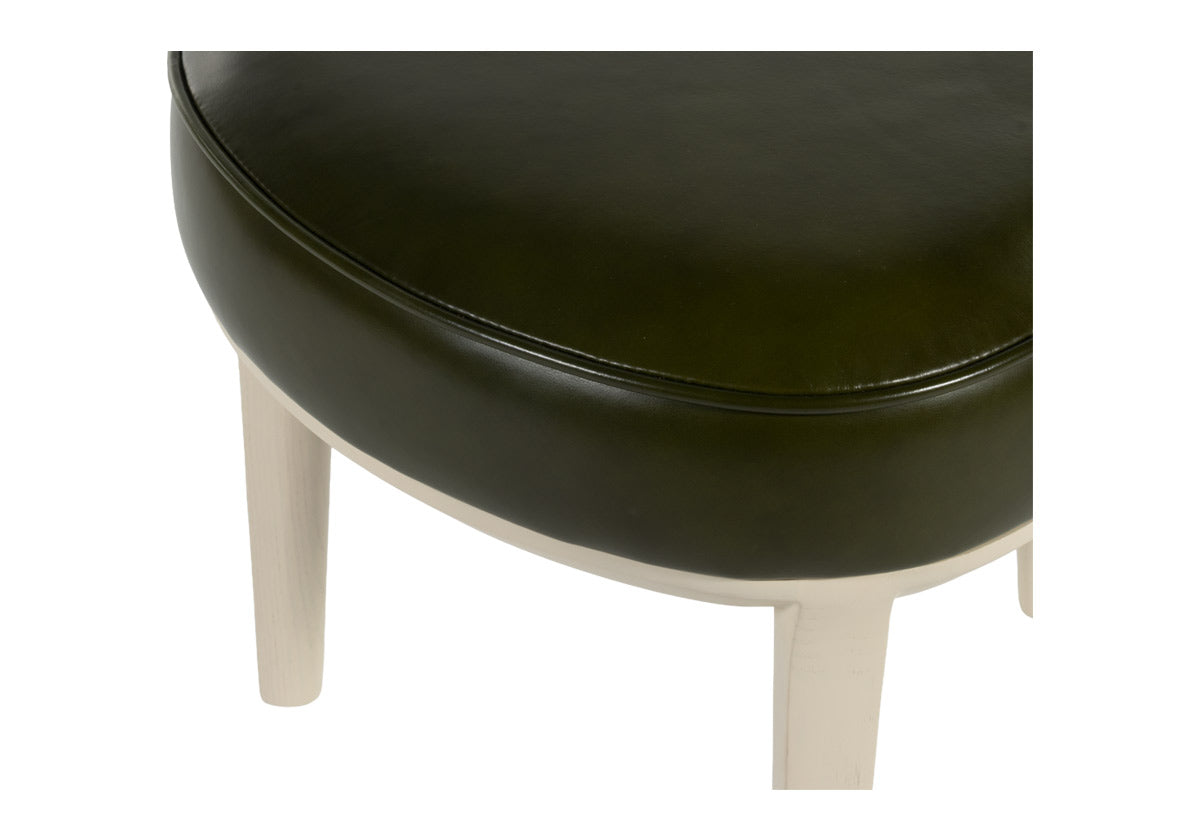 STEVIE OTTOMAN | Fern Leather