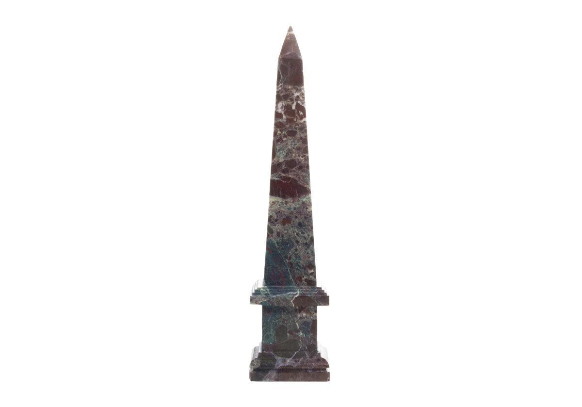 Rosso-Levanto and oxblood marble obelisk 