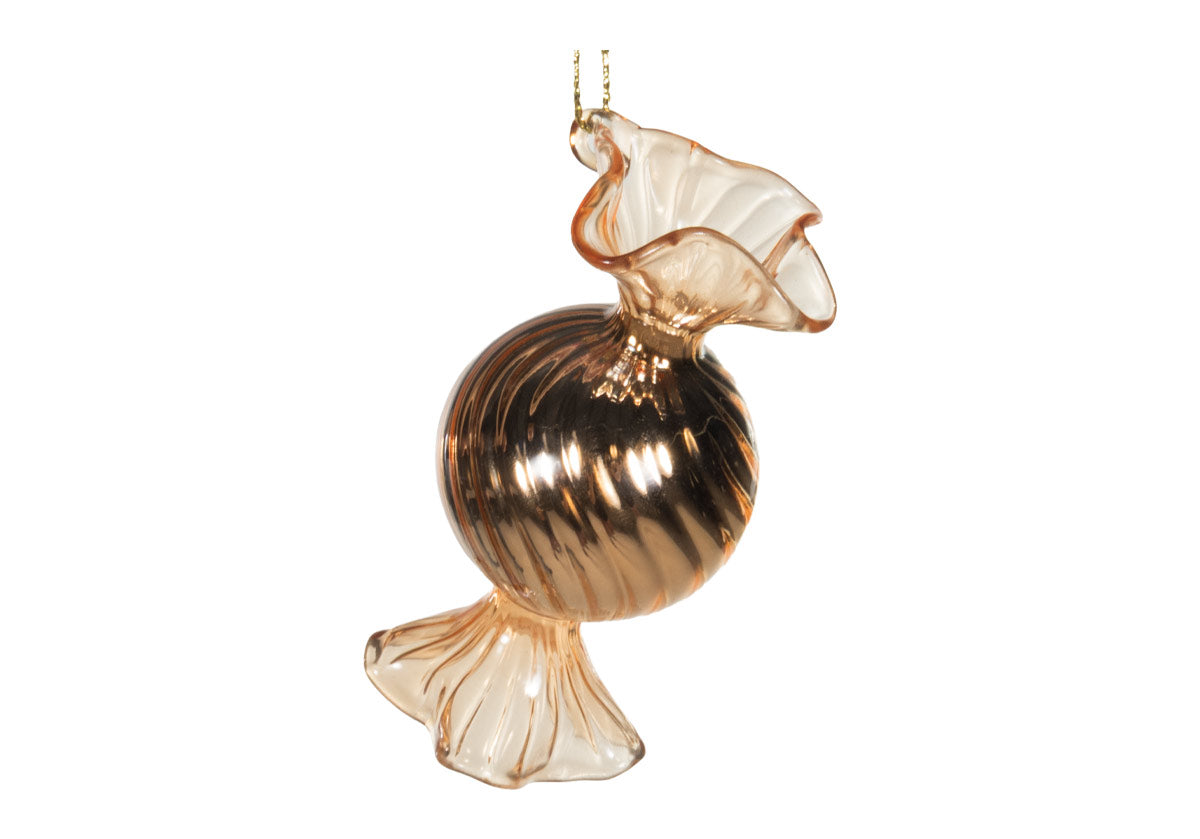 GLASS CANDY ORNAMENT