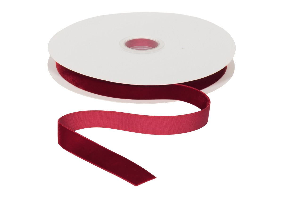 SHERRY VELVET RIBBON | .75