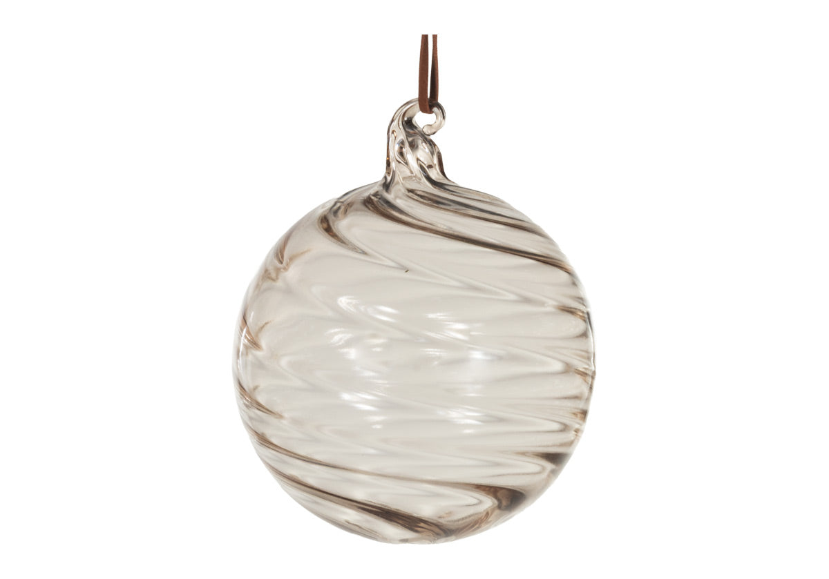 SMOKE SWIRL GLASS ORNAMENT