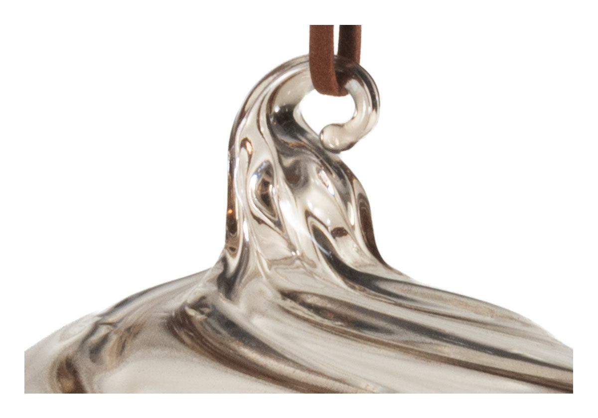 SMOKE SWIRL GLASS ORNAMENT