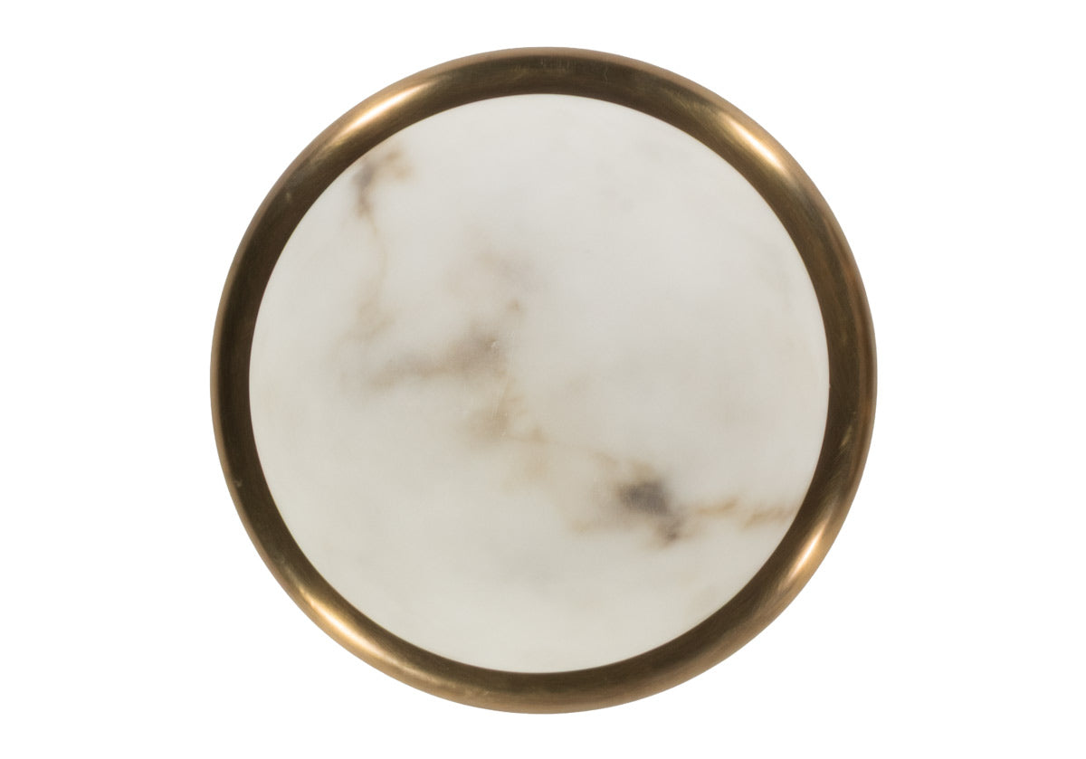 ALYS FAUX ALABASTER FLUSH MOUNT