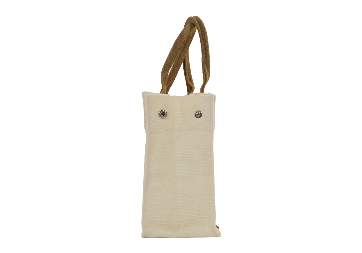 ALICE LANE CANVAS TOTE | IVORY AND CAMEL