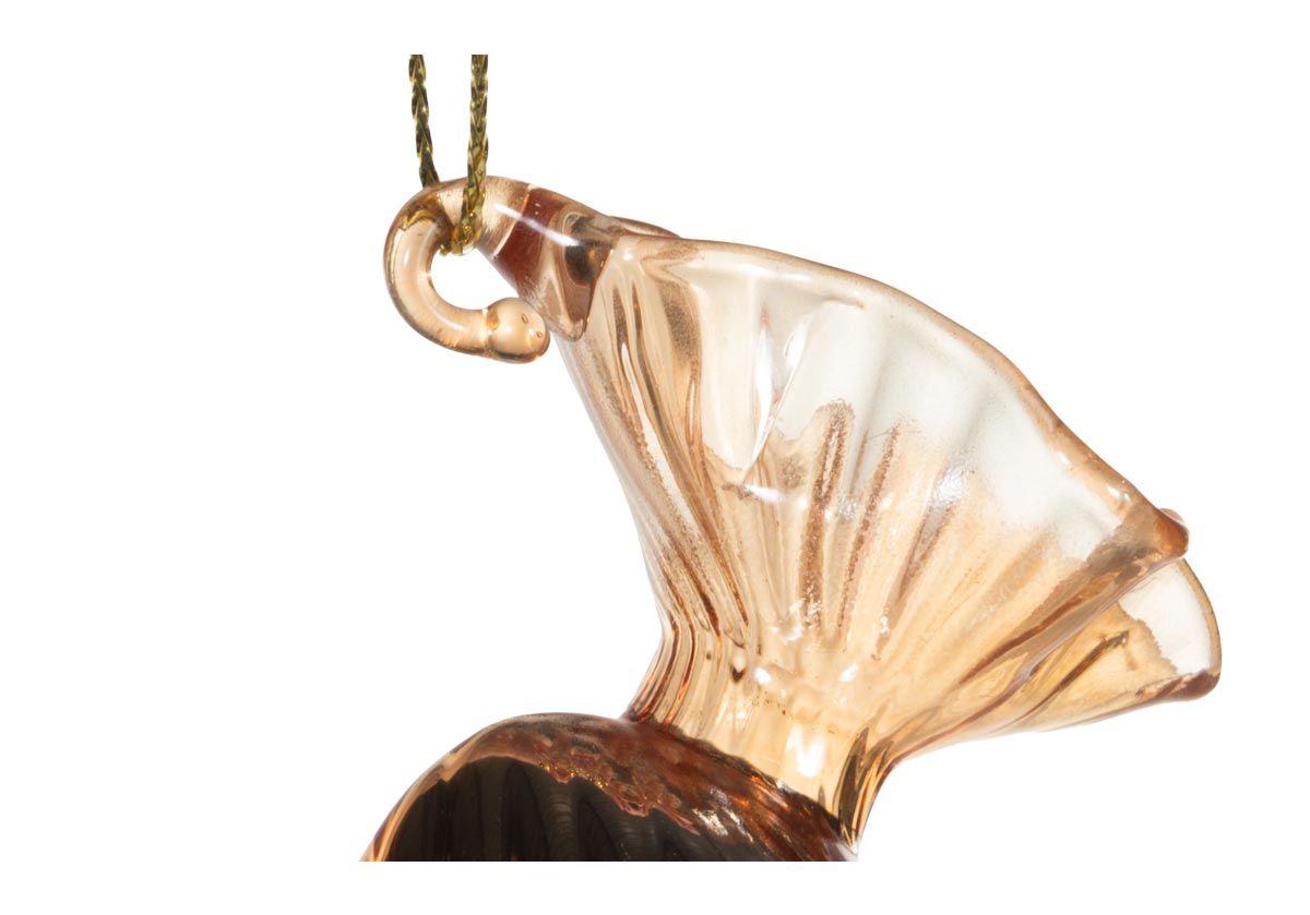 GLASS CANDY ORNAMENT